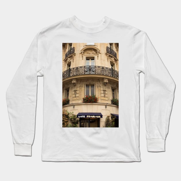 Parisian Building Facades - 3 © Long Sleeve T-Shirt by PrinceJohn